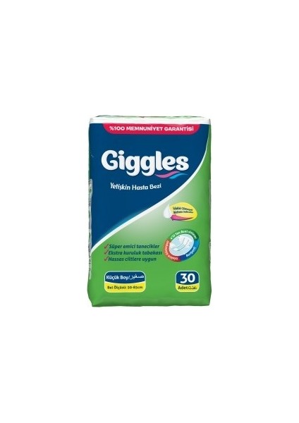 Gıggles Small Belbantlı Hasta Bezi 30 Adet