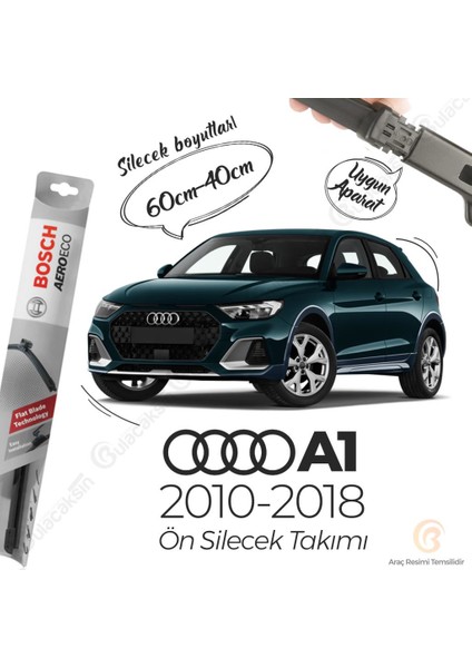 Audi A1 Ön Silecek Takımı (2010-2018) Bosch Aeroeco