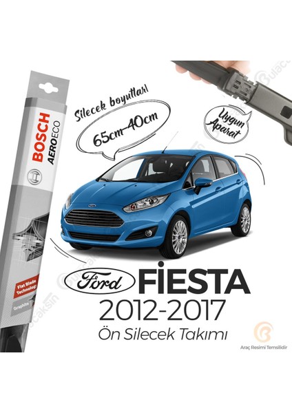 Ford Fiesta Muz Silecek Takımı (2012-2017) Bosch Aeroeco fiyatları