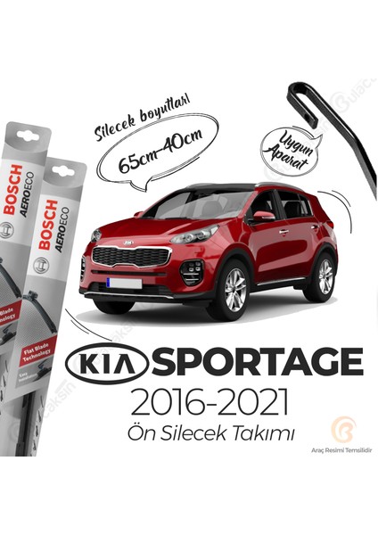 Kia Sportage Muz Silecek Takımı (2016-2020) Bosch Aeroeco