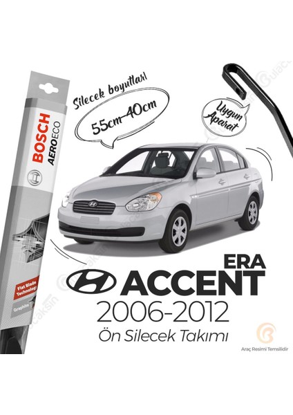 Hyundai Accent Era Muz Silecek Takımı (2006-2012) Bosch Aeroeco