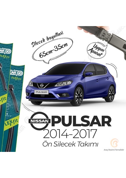 Nissan Pulsar Muz Silecek Takımı (2014-2017) Bosch Cargo