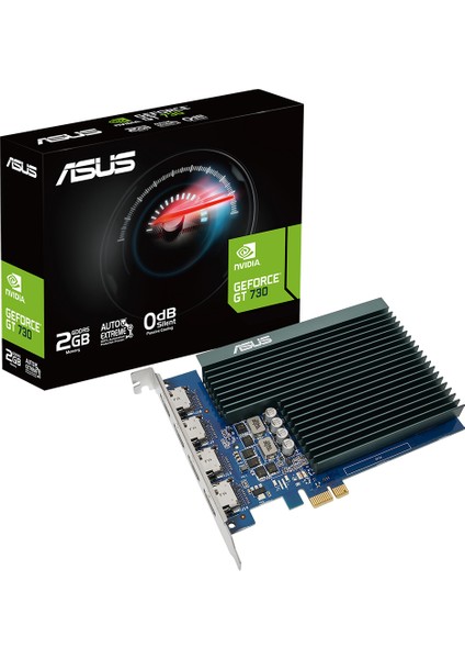 ASUS GEFORCE GT 730 2GB 64bit DDR5 927MHz 4xHDMI Low Profile ( GT730-4H-SL-2GD5) EKRAN KARTI