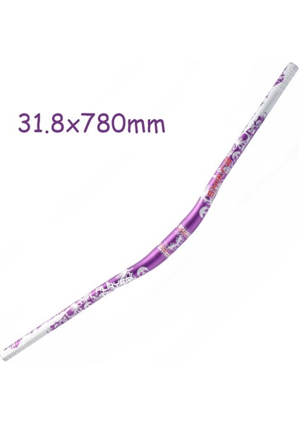 720MM / 780MM Dağ Bisikleti Gidon 31.8mm Hafif Bisiklet Yükseltici Bar Ekstra Uzun Yokuş Aşağı Bisiklet Yarışı Yol Katlanır Bisikletler Için - Mor 780MM (Yurt Dışından)