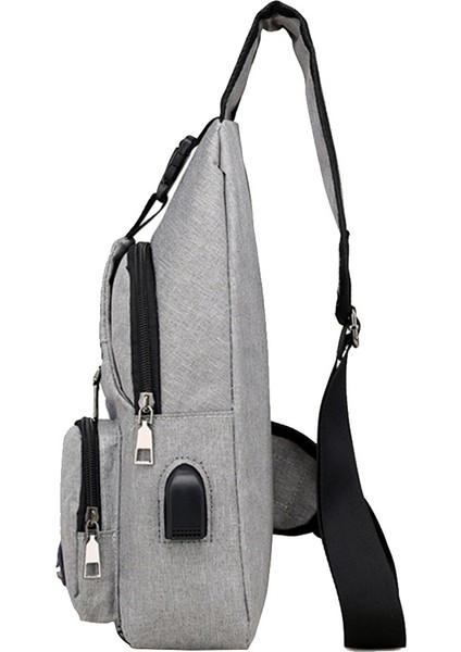 F Fityle 2 Adet Erkek Sling Çanta Anti Hırsızlık Seyahat Açık Hafif Çapraz Vücut Çanta Daypack (Yurt Dışından)