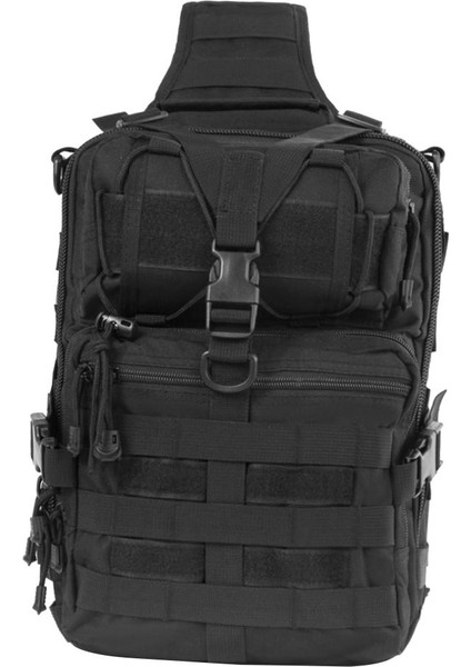 F Fityle Açık Bisiklet Molle Crossbody Çanta Siyah (Yurt Dışından)