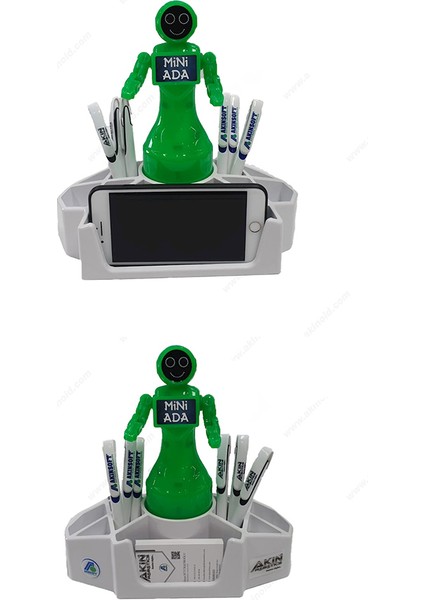 Akınrobotıcs Mini Ada Kalemlik Yeşil