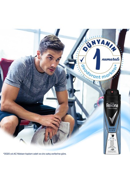 Anti-Perspirant Sprey Deodorant Erkek Invisible Ice Fresh Ter Kokusuna Karşı 150 ML