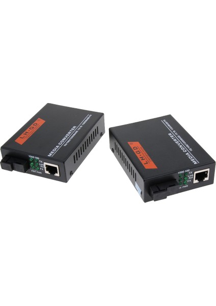 2 Adet 1000 M Harici Ethernet Medya Dönüştürücü Tek Modlu Fiber Alıcı-Verici (Yurt Dışından)