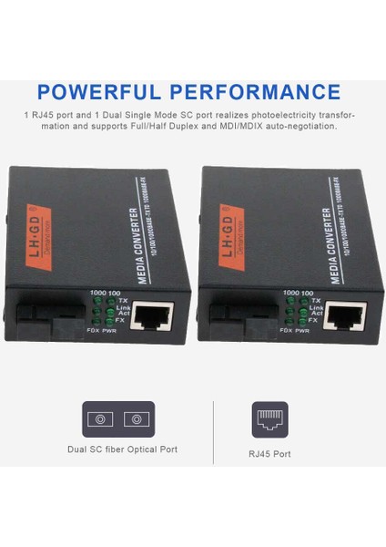 2 Adet 1000 M Harici Ethernet Medya Dönüştürücü Tek Modlu Fiber Alıcı-Verici (Yurt Dışından) fırsatları