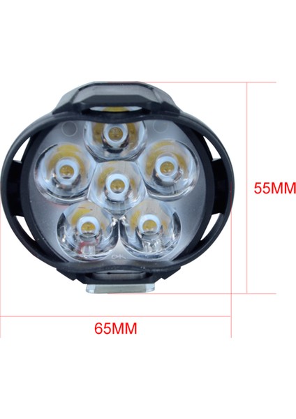 2x Beyaz 1000LM LED Motosiklet Far Montajı 10 W Motosiklet Atv'ler Için (Yurt Dışından)