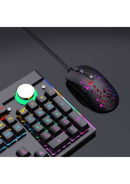 Mekanik Kablolu Klavye Rgb Arkadan Aydınlatmalı Çok Renkli 61 Tuşlar USB Arabirimi Gamers Pc Dizüstü Bilgisayarlar Için Yüksek Düşük Anahtar Tasarım - Klavye Mouse Combo (Yurt Dışından) fırsatları