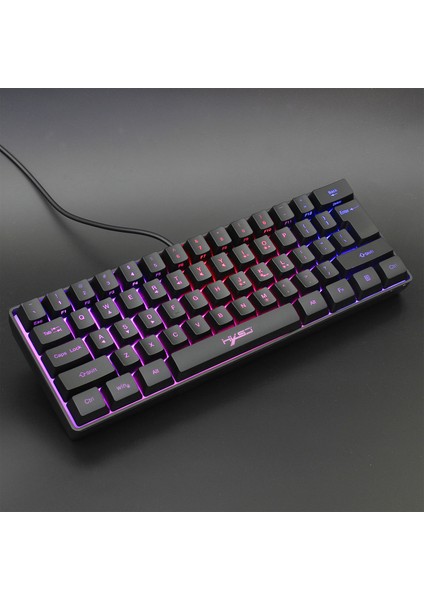 Mekanik Kablolu Klavye Rgb Arkadan Aydınlatmalı Çok Renkli 61 Tuşlar USB Arabirimi Gamers Pc Dizüstü Bilgisayarlar Için Yüksek Düşük Anahtar Tasarım - Klavye Mouse Combo (Yurt Dışından) indirimleri