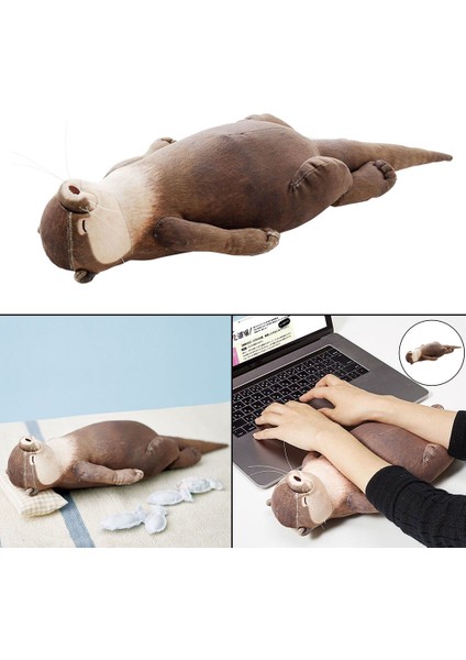 40 cm Sevimli Su Samuru Peluş Oyuncak - Kahverengi (Yurt Dışından)