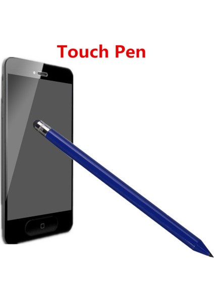 Kapasitif Kurşun Kalem Kalem Stylus Sopa iphone iPad Tablet Telefon Pc Koyu Mavi Koyu Mavi (Yurt Dışından) fırsatları