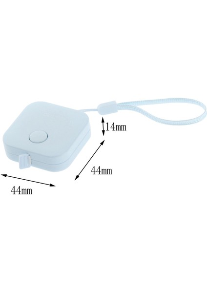 Yumuşak Geri Çekilebilir Mini Mezura Bandı Açık Işaretli Mavi (Yurt Dışından) fırsatları
