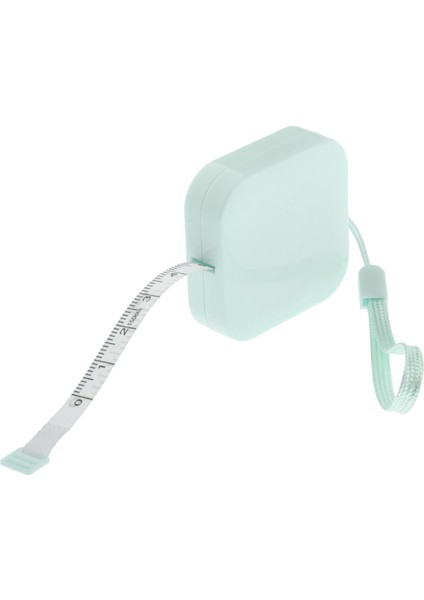 Yumuşak Geri Çekilebilir Mini Mezura Bant Temizle Işaretli Açık Yeşil (Yurt Dışından)