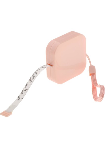 Yumuşak Geri Çekilebilir Mini Mezura Bant Temizle Işaretlenmiş Pembe (Yurt Dışından)