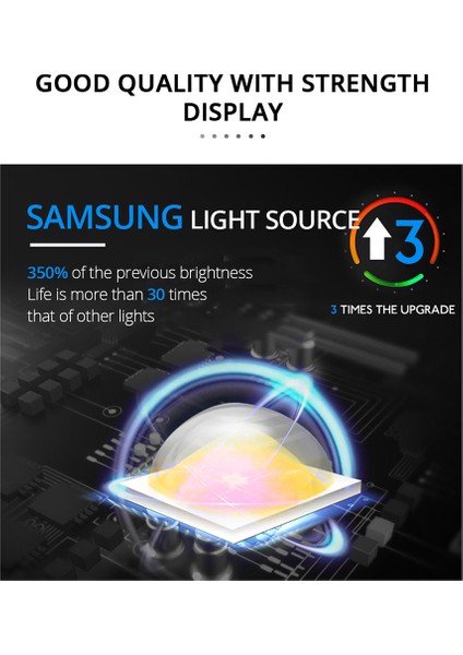 6500K 8-Led 2 Adet Yardımcı Far Lambası Spot 12 V 12 W Süper Parlak (Yurt Dışından)