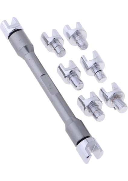 Motosiklet Anahtarı Seti Konuştu 5.4mm-6.8mm Tekerlek Tokalı Onarım Araçları Gri
