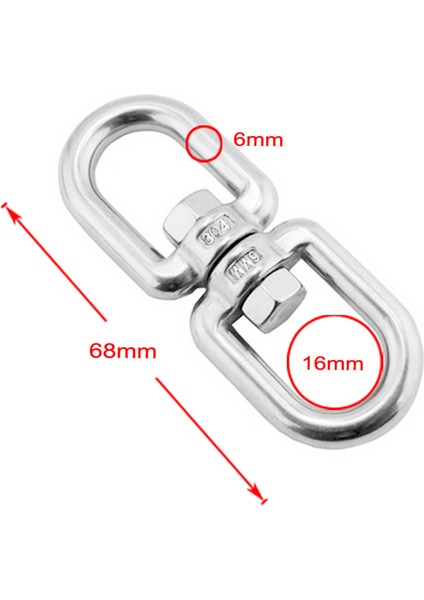 Tekne Deniz Klibi 6.8 cm Paslanmaz Çelik Döner Kanca(Yurt Dışından) fiyatları