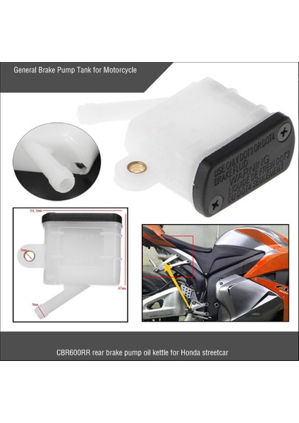 Plastik Arka Fren Debriyaj Master Silindir Rezervuarı Yağ Tankı FORCBR600RR(Yurt Dışından) fiyatları