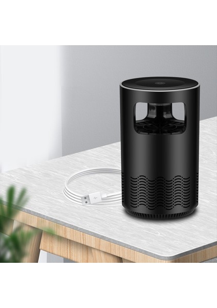 F Fityle Backdyard Için Elektrikli Zapper Sivrisinek Katil Lambası 11X18CM Siyah (Yurt Dışından)