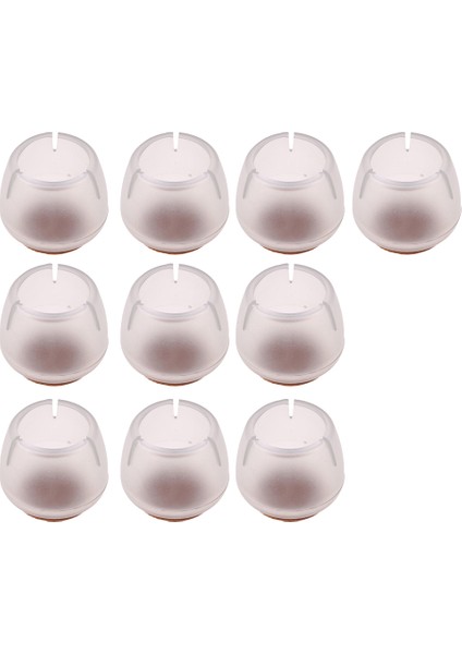 F Fityle 10 Adet Fit Çapı 12-16MM Temizle Silikon Sandalye Bacak Koruyucular Yuvarlak Bacak Kapaklar 12-16MM (Yurt Dışından)