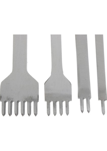 F Fityle 4 Parça Paketi Çelik Prong Bağlantı Dikiş Deri Zanaat 1 2 4 6 Prong Set Faydalı Araçları - 4Mm (Yurt Dışından)