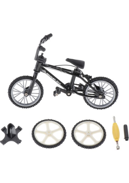 F Fityle 1x Mini Bmx Bisiklet Oyuncaklar Parmak Bisiklet Diecast Model Çorap Dolguları Siyah (Yurt Dışından)