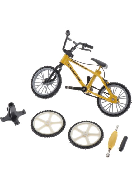 F Fityle Mini Alaşım Bmx Parmak Bisiklet Modeli Çocuklar Çocuk Oyuncakları Masası Dekor Sarı (Yurt Dışından)