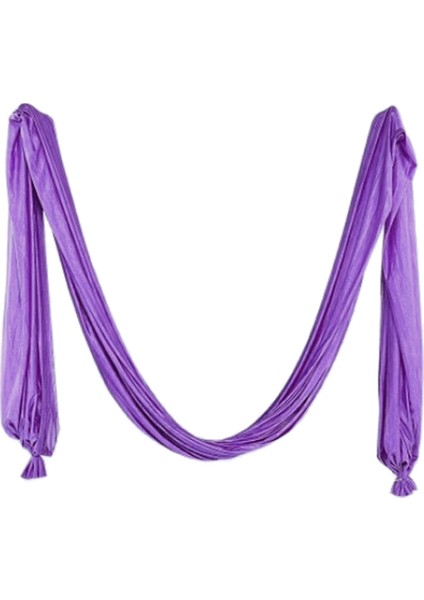 F Fityle Pilates Yoga Uçan Salıncak Hava Yoga Hamak Ipek Kumaş Mor (Yurt Dışından)