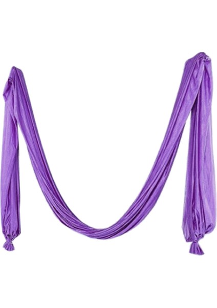 F Fityle Pilates Yoga Uçan Salıncak Hava Yoga Hamak Ipek Kumaş Mor (Yurt Dışından) indirimleri