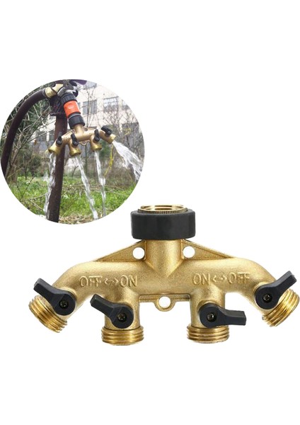 F Fityle Su Spigot Splitter Hortum Splitter Konnektörü Avrupa Konu (Yurt Dışından)