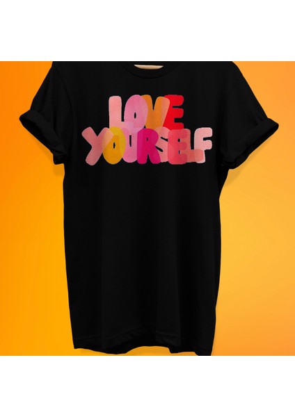 Lose Yourself Baskılı %100 Pamuk Oversize T-Shirt Büyük Beden Tişört