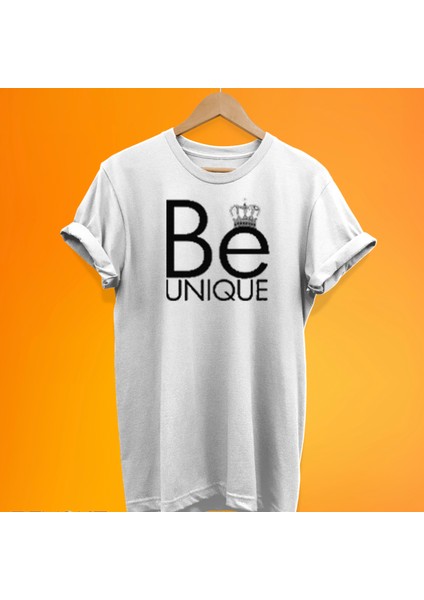 Be Uniqe Baskılı %100 Pamuk Oversize T-Shirt Büyük Beden Tişört
