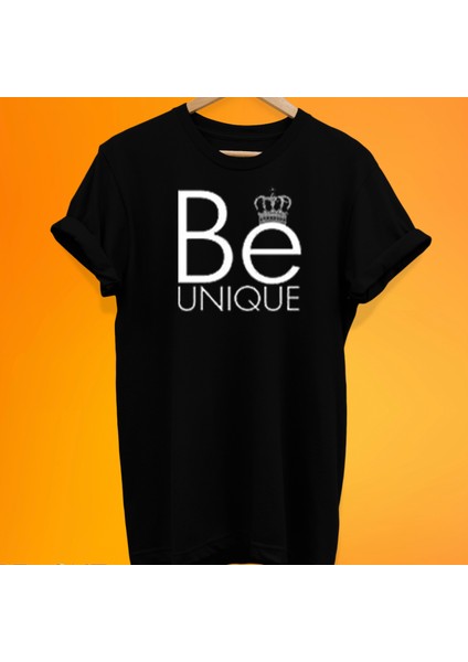 Be Uniqe Baskılı %100 Pamuk Oversize T-Shirt Büyük Beden Tişört