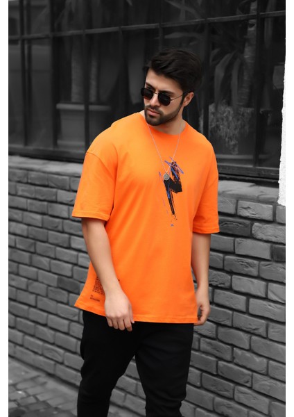 Harry Baskılı Oversize T-Shirt AC-Y36010LNS