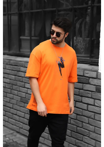 Harry Baskılı Oversize T-Shirt AC-Y36010LNS