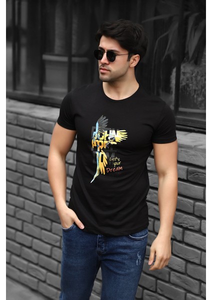 Born Freedom Baskılı T-Shirt AC-Y38331LNS