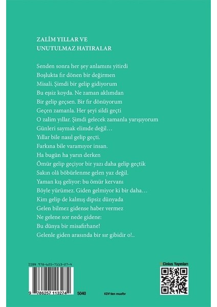 Zalim Yıllar ve Unutulmaz Hatıralar - Şükrü Çiğdem