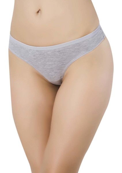 6 Adet Süper Eko Set Likralı Kadın Slip Külot Gri Pudra Fuşya