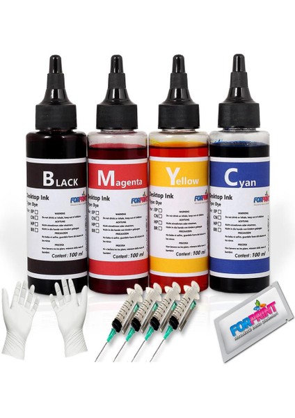 Canon G1411/G2110/G3411 Uyumlu Mürekkep Seti 4X100 ml