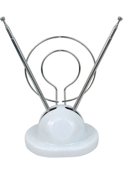 V Anten Sehpalı Dünya Anten Beyaz Mersat