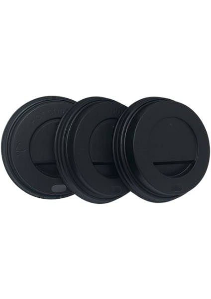8 Oz Siyah Karton Bardak Kapağı (100 Adet) modelleri