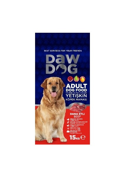 Dawdog 1kg. Köpek Maması Kuzu Etli (Yavru Köpekler)