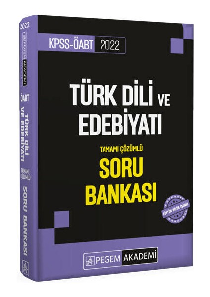 2022 KPSS ÖABT Türk Dili ve Edebiyat Soru Bankası