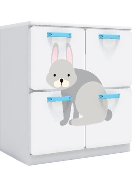 4 Çekmeceli Dolap Sonbahar Temalı - Standart - BJ-J1414