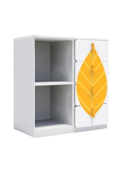 2 Raflı 4 Çekmeceli Dolap Sonbahar Temalı - Standart - BJ-J1416 fiyatları