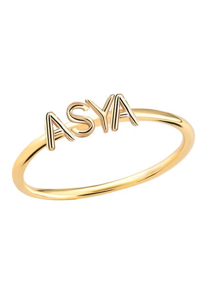 14 Ayar Altın Isimli Yüzük